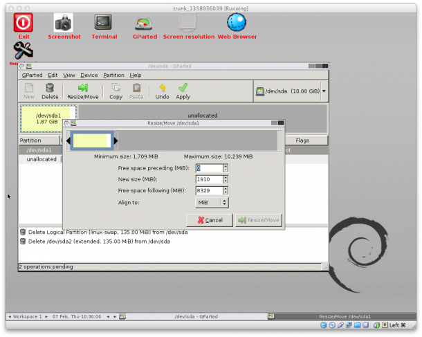 Resize /dev/sda1 disk of your Vagrant / VirtualBox VM