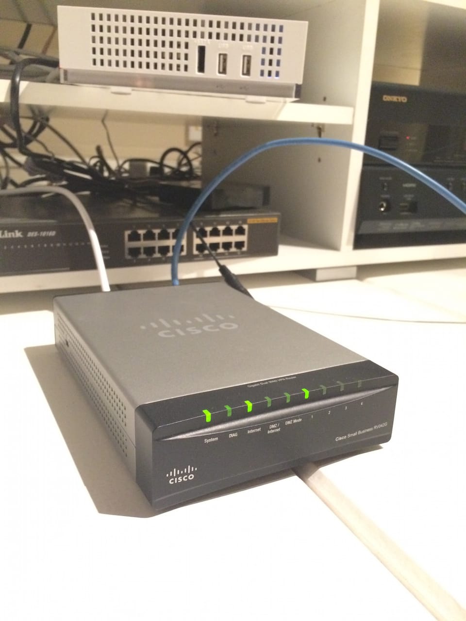 Fix the DIAG blinking led with Cisco RV042G router